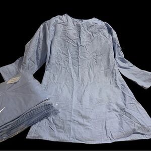 6pk Flannel Tie Patient Gowns/Size Large/Long Sleeve/Brand New​​​​​​​​​